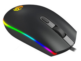 Partykindom RGB Sessiz Makrolu Kablolu Siyah Optik Gaming Mouse