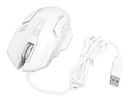 Shanrya F7 RGB Ergonomik Makrolu Kablolu Beyaz Optik Gaming Mouse