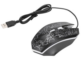 Sxhlseller RGB Makrolu Kablolu Desenli Siyah Optik Gaming Mouse
