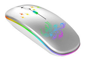 Mistaha RGB Ergonomik Kablosuz Gri Optik Mouse