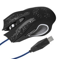 Goshyda RGB Makrolu Kablolu Siyah Optik Gaming Mouse