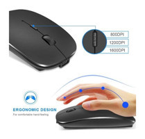Ince Kablosuz Gri Optik Mouse
