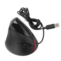 Ashata Ergonomik Dikey Makrolu Kablolu Siyah Optik Mouse