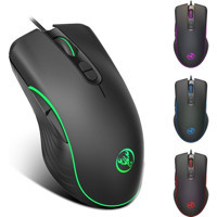 Huahai Hxsj A867 RGB Makrolu Kablolu Siyah Optik Gaming Mouse