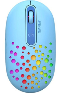 Jingyi RGB Sessiz Kablosuz Mavi Optik Mouse