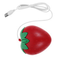 Jojofuny Çilek Görünümlü Kablolu Kırmızı Optik Mouse