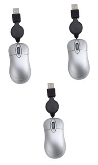 Gatuida Kablosuz Gümüş Optik 3 Adet Mouse