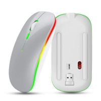 Kimiss M40 RGB Kablosuz Gri Optik Mouse