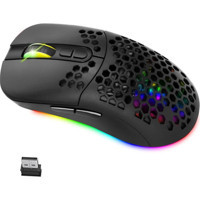 Huahai RGB Makrolu Kablosuz Siyah Optik Gaming Mouse