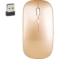 Hxsj M80 Sessiz Kablosuz Altın Optik Mouse