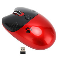 Topiky Sessiz Kablosuz Kırmızı Optik Mouse