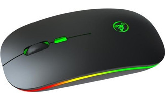 Hxsj Çift Modlu RGB Kablosuz Siyah Optik Mouse