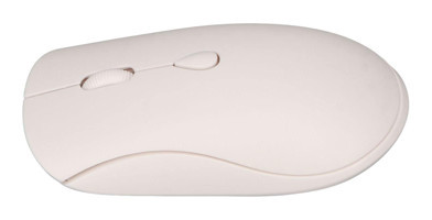 Kimiss Sessiz Ergonomik Kablosuz Beyaz Optik Mouse