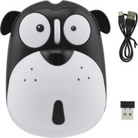 Jingyi Kablosuz Beyaz - Siyah Optik Mouse