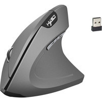 Hxsj T24 Ergonomik Dikey Makrolu Kablosuz Gri Optik Mouse