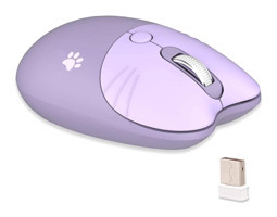 Mistaha M3 Ergonomik Kablosuz Mor Optik Mouse