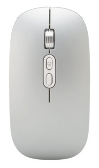 Lazmin112 Sessiz Kablosuz Gri Optik Mouse