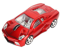 Dsheng Spor Araba Görünümlü Kablosuz Kırmızı Optik Mouse