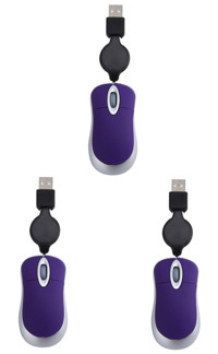 Osaladı Kablolu - Kablosuz Mor Optik 3 Adet Mouse