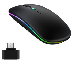 Pepisky Bt5 RGB Ergonomik Kablosuz Siyah Optik Mouse