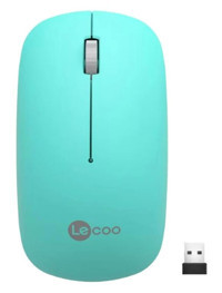Lecoo WS214 Sessiz Kablosuz Turkuaz Optik Mouse