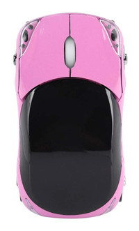 Ciciglow Araba Görünümlü Kablosuz Pembe Optik Mouse