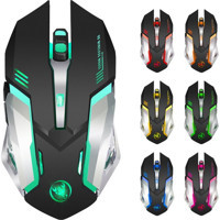 Jingyi RGB Ergonomik Makrolu Kablosuz Siyah Optik Gaming Mouse