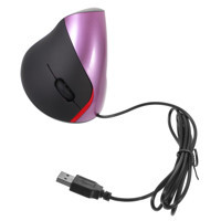 Hemobllo Ergonomik Dikey Makrolu Kablolu Mor Optik Mouse