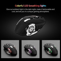 Bewinner RGB Kablosuz Siyah Optik Gaming Mouse