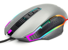 Rush M8S 8 RGB Makrolu Kablolu Gri Optik Gaming Mouse