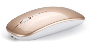 Fiauli Sessiz Ergonomik Kablosuz Altın Optik Mouse