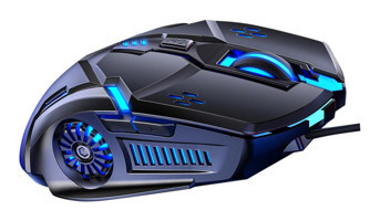 Jojofuny G5 RGB Sessiz Ergonomik Makrolu Kablolu Mavi Optik Gaming Mouse