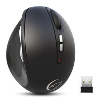 Mistaha G836 RGB Ergonomik Dikey Makrolu Kablosuz Siyah Optik Gaming Mouse