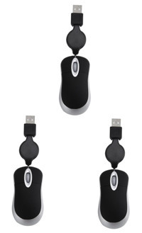 Gadpiparty Sessiz Kablosuz Siyah Optik 3 Adet Mouse