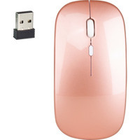 Hxsj M80 Sessiz Kablosuz Rose Gold Optik Mouse
