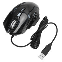 Shanrya RGB Makrolu Kablolu Siyah Optik Gaming Mouse