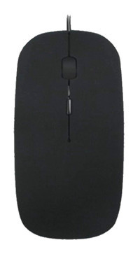 Fiauli Sessiz Ergonomik Kablolu Gümüş Optik Mouse