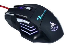 Mistaha RGB Ergonomik Makrolu Kablolu Siyah Optik Mouse