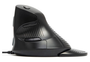Delux Sessiz Ergonomik Dikey Makrolu Kablolu Siyah Optik Mouse