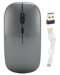Ciciglow Ergonomik Kablosuz Gri Optik Mouse