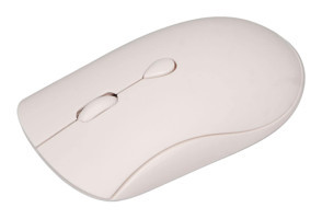 Lazmin112 Sessiz Ergonomik Kablosuz Beyaz Optik Mouse