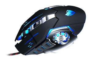Hemoton V6 RGB Kablolu Siyah Optik Gaming Mouse