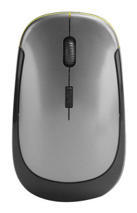 Goshyda Sessiz Ergonomik Kablosuz Gri-Siyah Optik Mouse