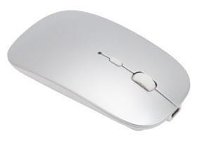 Bewinner Sessiz Ergonomik Kablosuz Gümüş Optik Mouse