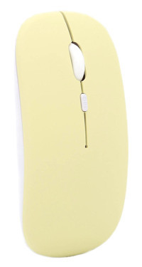 Goshyda Sessiz Ergonomik Kablosuz Krem Optik Mouse