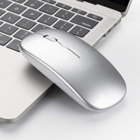 Mistaha Sessiz Kablosuz Gri Optik Mouse