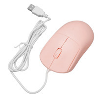 Generic GM30 Ergonomik Kablolu Pembe Optik Mouse