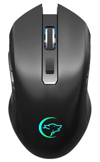 Mistaha G851 RGB Ergonomik Kablosuz Siyah Optik Mouse