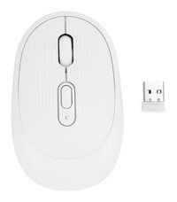 Elprico Sessiz Kablosuz Beyaz Optik Mouse