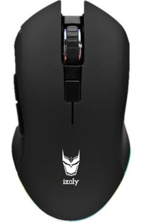 Izoly GM600 RGB Makrolu Kablolu Siyah Optik Gaming Mouse